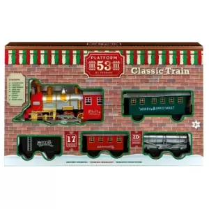 Premier Decorations Classic Train - Battery Operated Train Set with Sound