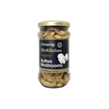 Bio Kitchen Button Mushrooms - 280g x 6 - 84982 - Clearspring