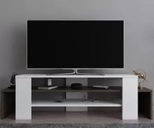 Lenora TV Stand TV Cabinet Multimedia Unit with Open Shelves
