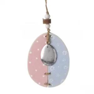 Wooden Hanging Egg by Heaven Sends