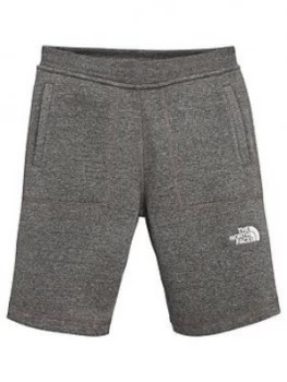The North Face Boys Fleece Shorts - Grey Heather, Size L, 13-14 Years
