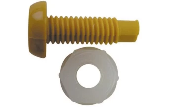 Number Plate Plastic Nut & Screw - Yellow PWN085 WOT-NOTS