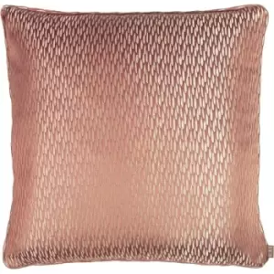 Kai Astrid Jacquard Square Cushion Cover (One Size) (Coral) - Coral