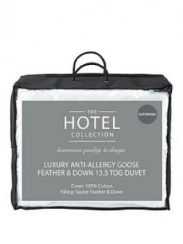 Hotel Collection Luxury Anti Allergy Goose Feather and Down 13.5 Tog Duvet