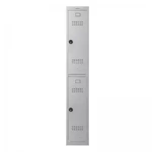 Phoenix PL Series PL1230GGC 1 Column 2 Door Personal Locker in Grey