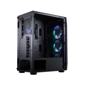 Cougar MX410-G RGB Powerful and Compact Mid-Tower Case Tempered Glass, Dual RGB Strips RGB Fans