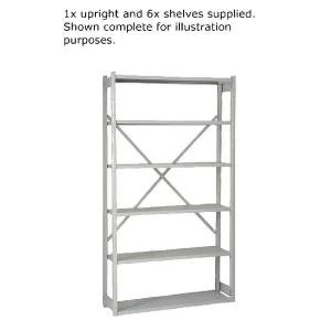 Bisley Shelving Extension Kit W1000xD300mm Grey BY838031