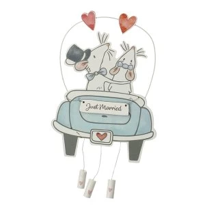 Mr & Mrs Mouse Just Married In Car Decoration Wedding Keepsake Gift By Heaven Sends