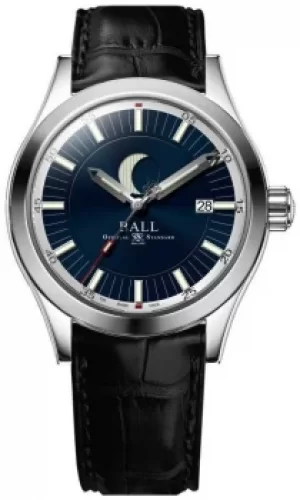 Ball Company Engineer II Moon Phase Date Display Blue Watch