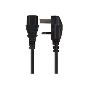 Maplin IEC C13 Plug Female to UK 3-Pin Plug Power Supply Cable - 2m UK Plug