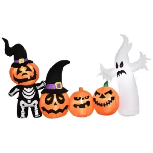 8.5' Inflatable Halloween Ghost Family Outdoor Decoration with LED
