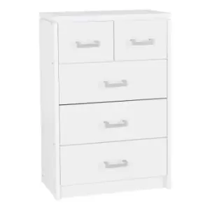 Seconique Charles 3+2 Drawer Chest - White