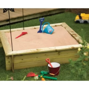 Rowlinson Wooden Sandpit with Lid, Wood