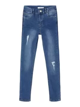 NAME IT High Waist Skinny Fit Jeans Women Blue