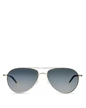 Oliver Peoples Unisex Benedict Polarized Aviator Sunglasses, 59mm