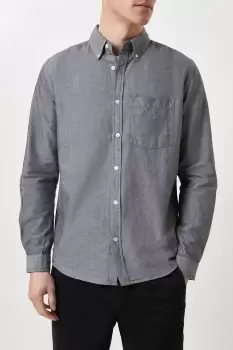 Charcoal Long Sleeve Pocket Oxford Shirt