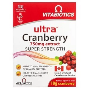 Vitabiotics Ultra Cranberry 30s