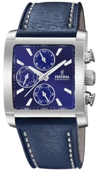 Festina F20424/2 Mens Stainless Steel Chronograph Blue Watch