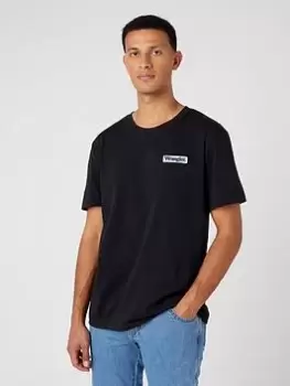 Wrangler Small Logo T-Shirt - Black Size M Men