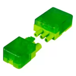 Greenbrook 20A 3 Pin Push-In Cord Grip Lighting Connector Green - LCGN3P