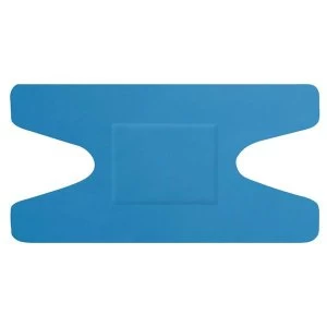 Click Medical Hygioplast Detectable Knuckle Plasters Blue Pack of 50