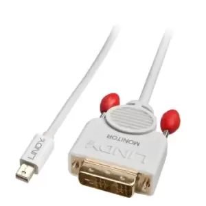 Lindy 41955 video cable adapter 0.5 m Mini DisplayPort DVI-D White