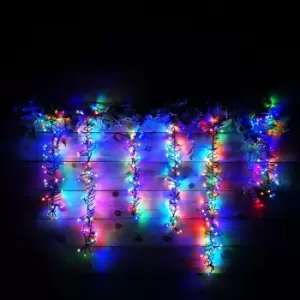 Decoris - 480 LED Outdoor Fairy Lights Tree Cascade Garden Christmas Decoration in Multicoloured