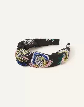 Accessorize Womens Paisley Embroidered Headband