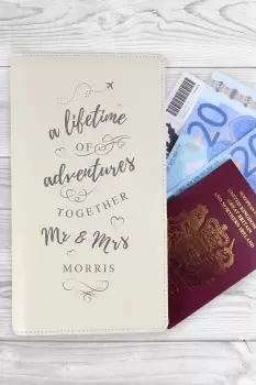Personalised A Lifetime Of... Travel Document Holder - Natural
