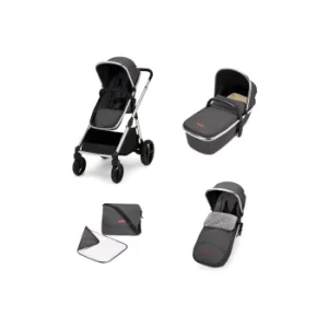 Ickle Bubba Eclipse 2-in-1 Graphite Grey Carrycot and Pushchair