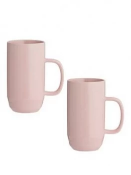 Typhoon Caf&Eacute; Concept Set Of 2 Pink Latte Mugs