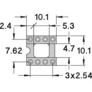 IC socket Contact spacing 7.62mm Number of pins 8 Preci Dip 1