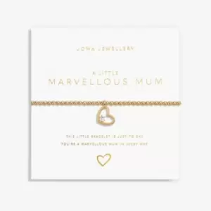 Gold Marvellous Mum Gold 17.5cm Stretch Bracelet 6177