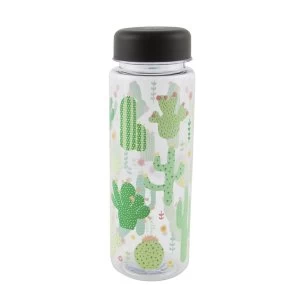 Sass & Belle Colourful Cactus Clear Water Bottle