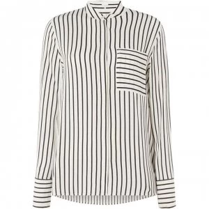 Linea Stripe blouse - Black & Ivory