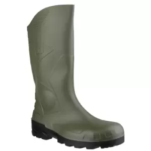 Dunlop Devon Unisex Green Safety Wellington Boots (37 EUR) (Green/Black)