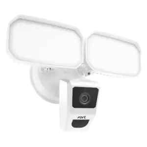 ESP Fort Smart Home WI-FI 1080p Security Camera with Twin Flood Lights - White - ECSPCAMFLW