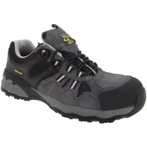 Grafters Mens Fully Composite Non-Metal Safety Trainer Shoes (38 EUR) (Grey/Black) - Grey/Black