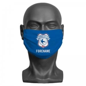 Personalised Cardiff City FC Crest Adult Face Mask