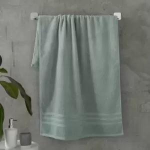 Catherine Lansfield - Zero Twist 100% Micro Yarn Cotton Hand Towel, Sage Green
