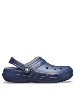 Crocs Classic Lined Clog, Navy, Size 9, Men
