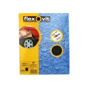 Flexovit - Wet & Dry Paper - P80 - Pack Of 25 - 66254471692