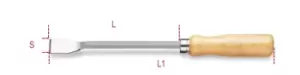 Beta Tools 1717D Front Cut Flat Scraper L: 150mm L1: 240mm 017170320