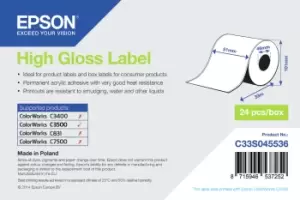 Epson C33S045536 Format-etikettes high-gloss 51mm x 33m for Epson...