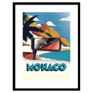 The Art Group Zoom F1 (Monaco) Pre Framed- 60x80cm