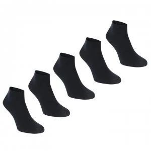 Slazenger 5 Pack Trainer Socks Junior - Dark Asst