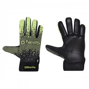 ONeills X Force GAA Gloves Juniors - Black/Neon Lime