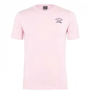 Paul And Shark Crew Logo T Shirt - Baby Pink