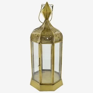 Brass Antique Morroccan Lantern 40cm
