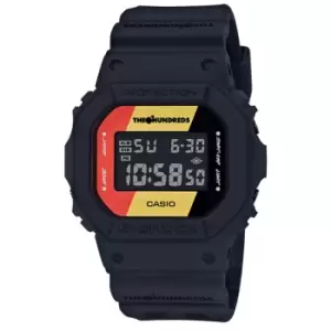 Casio G-Shock X The Hundreds Limited Edition 35th Anniversary Retro Digital LCD Dial Black Resin Strap Mens Watch DW-5600HDR-1ER RRP £139